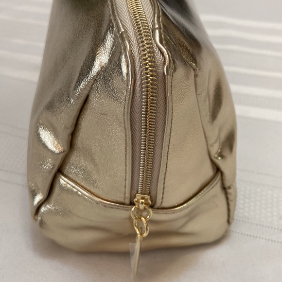 LANCÔME Cosmetics Womens Gold Metallic Bag - New Unused - Picture 4 of 9